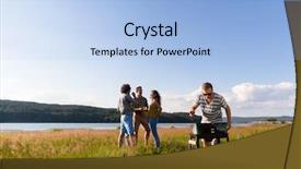  Presentation with women - Audience pleasing slides consisting of rural youth - gang of young men backdrop and a light blue colored foreground