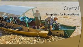  Presentation with boat river - 