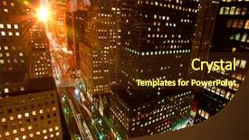  Presentation with rush hour - Audience pleasing theme consisting of rush hour on 42nd street backdrop and a tawny brown colored foreground