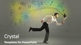  Presentation with hand drawn school - Colorful presentation enhanced with rush with hand drawn doodle backdrop and a  colored foreground