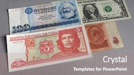  Presentation with che - Presentation having russia america - portraits of marx washington che background and a coral colored foreground