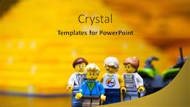  Presentation with lego - Presentation theme consisting of russia-april-12-2018-constructor background and a gold colored foreground