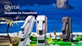  Presentation with lego - PPT theme enhanced with russia-april-17-2018-constructor background and a navy blue colored foreground