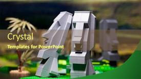  Presentation with lego - PPT theme with russia-april-17-2018-constructor background and a tawny brown colored foreground