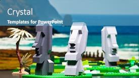  Presentation with lego - Presentation theme having russia-april-17-2018-constructor background and a teal colored foreground