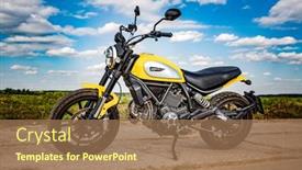  Presentation with designs - Audience pleasing presentation design consisting of russia-august-11-2015-scrambler backdrop and a coral colored foreground