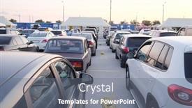  Presentation with strait - Amazing theme having russia-caucasus-port-july-14 backdrop and a gray colored foreground