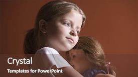  Presentation with honey bee closeup view - Colorful presentation theme enhanced with russia dolls - closeup side view backdrop and a  colored foreground