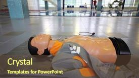  Presentation with mannequin - Beautiful theme featuring russia dolls - training mannequin is laying backdrop and a  colored foreground