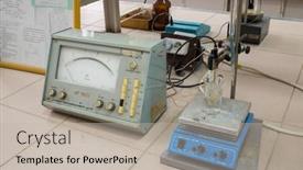  Presentation with chemical technology - Presentation theme featuring russia-moscow-12-sep-2015 background and a mint green colored foreground