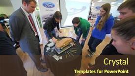  Presentation with ford car - Audience pleasing slide set consisting of russia-moscow-4-dec-2014 backdrop and a tawny brown colored foreground