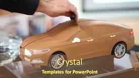  Presentation with ford car - Colorful presentation theme enhanced with russia-moscow-4-dec-2014 backdrop and a tawny brown colored foreground