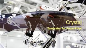  Presentation with exhibition - Presentation theme enhanced with russia-moscow-february-15-mosboatshow background and a tawny brown colored foreground