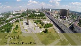  Presentation with cosmos - PPT theme featuring russia-moscow-may-24-2014 background and a gold colored foreground