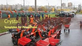  Presentation with review - Slide deck featuring medicinal tea from the leaves background and a sky blue colored foreground