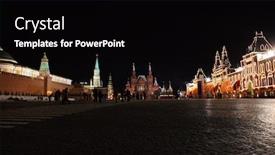  Presentation with russia - Amazing presentation theme having russia-red-square-kremlin-moscow backdrop and a black colored foreground