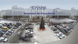  Presentation with car parking - Colorful presentation enhanced with russia-samara-jan-4-2014 backdrop and a lemonade colored foreground