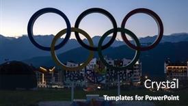  Presentation with olympic - Beautiful presentation design featuring russia-sochi-july-4-2019 backdrop and a wine colored foreground