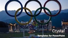  Presentation with olympic - Amazing PPT theme having russia-sochi-july-4-2019 backdrop and a navy blue colored foreground
