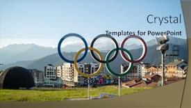  Presentation with olympic - Beautiful slide deck featuring russia-sochi-july-4-2019 backdrop and a light blue colored foreground