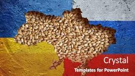  Presentation with export - Presentation theme with russia-ukraine-war-and-wheat background and a crimson colored foreground