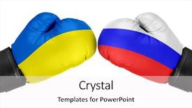  Presentation with russia flag - Cool new presentation with russia vs ukraine boxing gloves backdrop and a  colored foreground