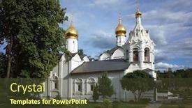  Presentation with russia - Presentation consisting of russian-architecture-white-buildings background and a tawny brown colored foreground