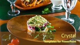  Presentation with beetroot - Presentation featuring russian-beetroot-salad-on-christmas background and a  colored foreground