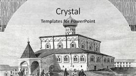  Presentation with engraving - Colorful PPT theme enhanced with russian church - alexander-svirsky monastery troitskiy monastery engraving backdrop and a light gray colored foreground