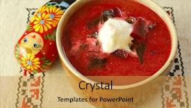  Presentation with russian doll - Amazing slides having russian doll - borscht backdrop and a gold colored foreground