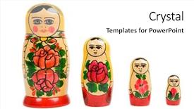  Presentation with russian doll - Slide deck with russian doll background and a white colored foreground