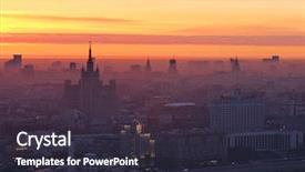  Presentation with stalin - Presentation theme enhanced with russian federation government building background and a wine colored foreground