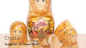 Presentation with russian doll - Presentation enhanced with russian-folk-wooden-nesting-doll background and a yellow colored foreground