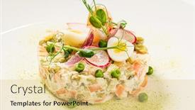  Presentation with russian - Slide deck having russian-oliver-salad background and a lemonade colored foreground