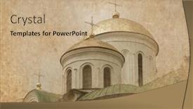  Presentation with russian historical - Presentation having russian-orthodox-cathedral-of-11 background and a coral colored foreground