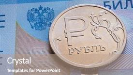  Presentation with nap 2000 - PPT layouts consisting of russian roubles coin against 2000 background and a coral colored foreground