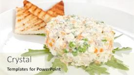  Presentation with russian greyhound - Amazing theme having russian salad backdrop and a soft green colored foreground