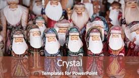  Presentation with russian doll - Presentation having russian santa background and a tawny brown colored foreground