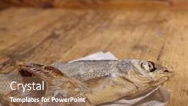  Presentation with old newspaper - Beautiful presentation featuring russian snack dried fish on old newspaper backdrop and a coral colored foreground
