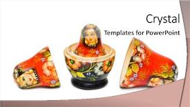  Presentation with russian doll - Amazing slides having russian toy matrioska isolated backdrop and a white colored foreground