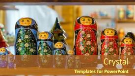  Presentation with russian - Presentation consisting of russian-toys-matrioshka-art-background background and a red colored foreground