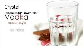  Presentation with vodka - Slide deck enhanced with frame template bar restaurant - russian vodka with traditional black background and a white colored foreground