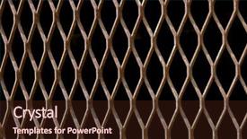  Presentation with metallic - Presentation design featuring rust metallic fence with black background and a wine colored foreground