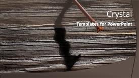  Presentation with old wood - Presentation featuring rusted-bent-old-nail background and a dark gray colored foreground