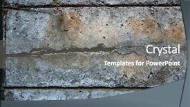  Presentation with steel - Theme enhanced with dimples - old and disintegrating steel reinforced background and a gray colored foreground