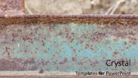  Presentation with iron - Audience pleasing presentation consisting of rusted metal - abstract aged vintage iron beam backdrop and a  colored foreground