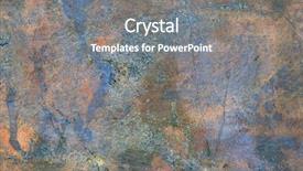  Presentation with metal bronze - PPT theme enhanced with rusted metal - bronze and copper mixed plate background and a gray colored foreground