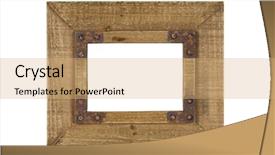  Presentation with picture frame - Amazing theme having rusted metal - old wooden picture frame backdrop and a  colored foreground