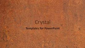  Presentation with decay - PPT theme enhanced with rusted-on-surface background and a red colored foreground