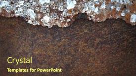  Presentation with metal - Theme having rustic-background-rusty-metal-old background and a tawny brown colored foreground
